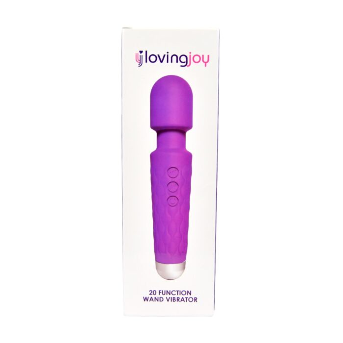 Loving Joy 20 Function Wand Vibrator Purple - Image 5