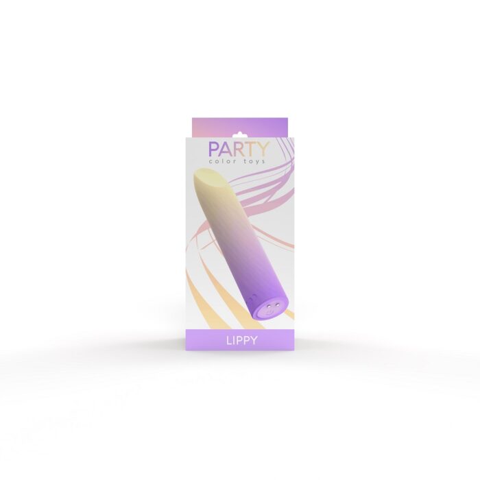 Party Color LIPPY Rechargeable Bullet Vibrator Purple - Image 10