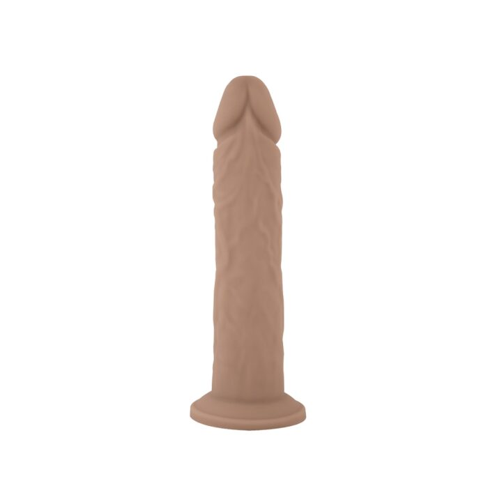 SilexD 8 inch Realistic Liquid Silicone Dildo with Suction Cup - Image 3