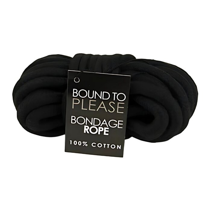 Bound to Please Bondage Rope Black - Image 3